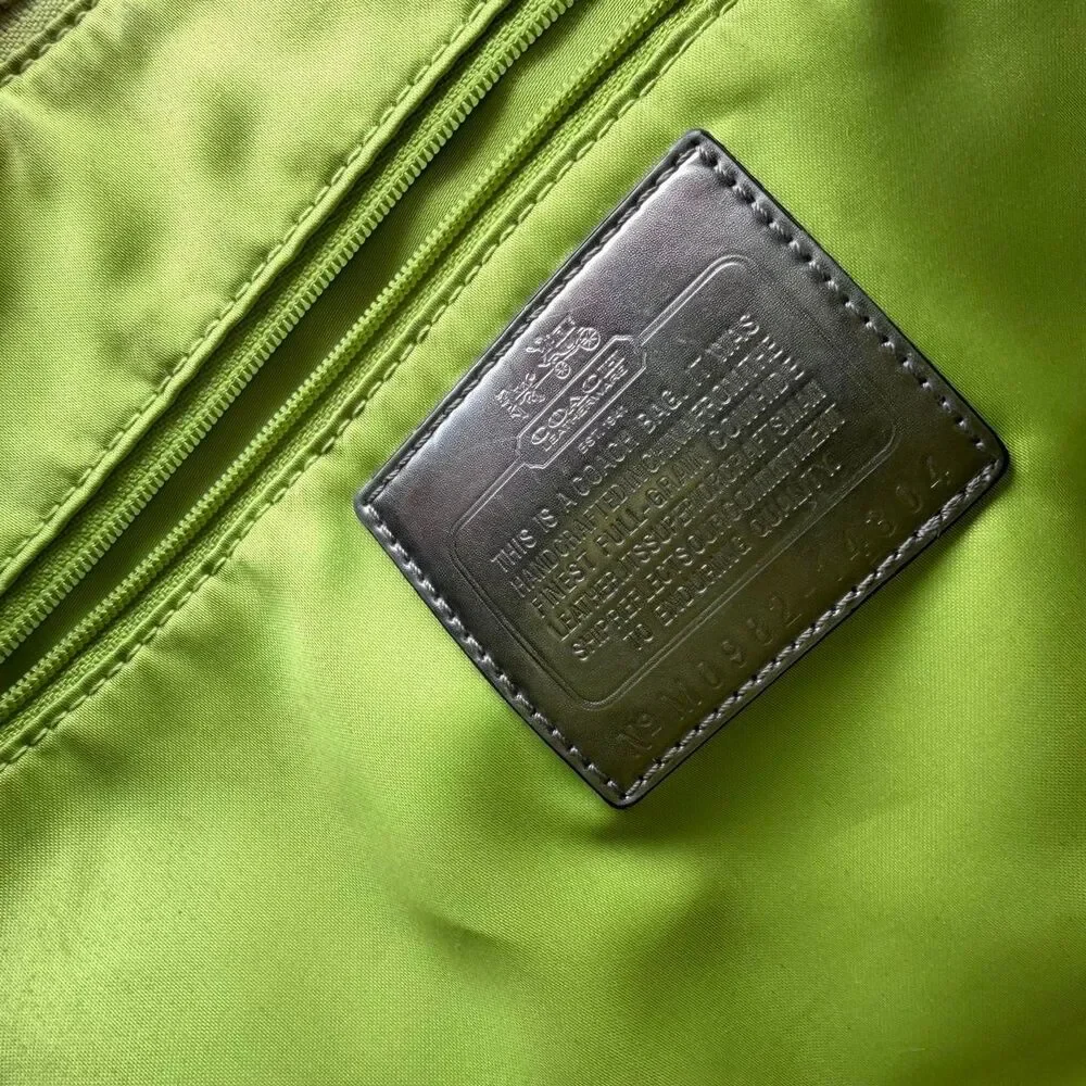 Coach Y2K Women's Lime Green Madison Hailey Hobo Purse 2009 Shoulder Bag READ